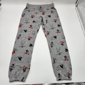 Tom and Jerry Sweatpants Joggers Lounge Pants All Over Print Size Medium